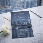 Invitation Mariage Skyline de New York