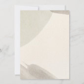 Invitation Mariage sobre et élégant de la feuille d'aquarelle (Dos)