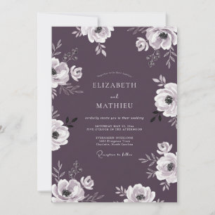 Invitation Mariage Soirée Atmosphérique au Plum