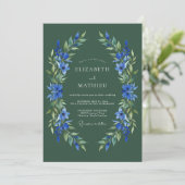 Invitation Mariage solennel en forêt verte (Debout devant)