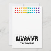 Invitation Mariage Sonne Gay Fun Rainbow Pride (Devant)