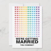 Invitation Mariage Sonne Gay Fun Rainbow Pride (Devant)