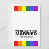 Invitation Mariage Sonne Gay Fun Rainbow Pride (Devant)