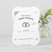 Invitation Mariage Sort de Summoning (Debout devant)
