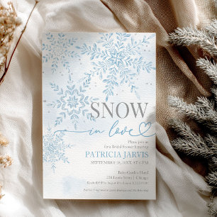 Invitation Mariage sous la neige Flocon de neige Baby Shower