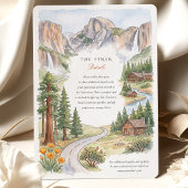 Invitation Mariage sous le dôme Half Dome et El Capitan dans