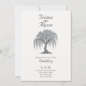 Invitation Mariage sous le saule (Devant)