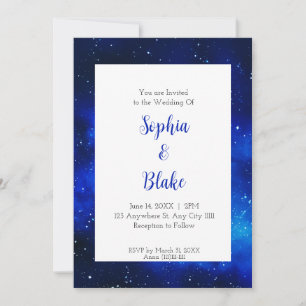 Invitation Mariage sous les étoiles de minuit