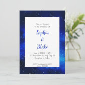 Invitation Mariage sous les étoiles de minuit (Debout devant)