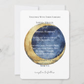 Invitation Mariage sous les étoiles une nuit (Devant)