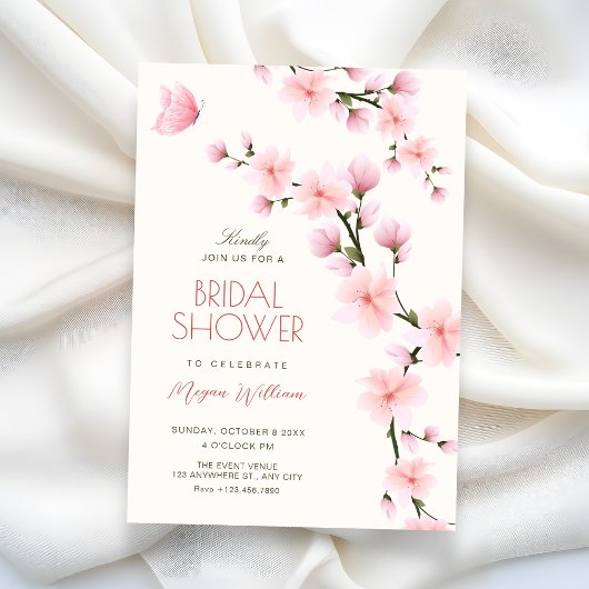 Invitation Mariage sous les fleurs de cerisier