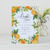 Invitation Mariage sous les fleurs et les citrons (Debout devant)