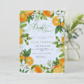 Invitation Mariage sous les fleurs et les citrons (Debout devant)