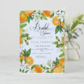 Invitation Mariage sous les fleurs et les citrons (Debout devant)