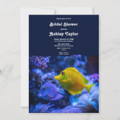 Invitation Mariage sous-marin de poissons de mer côtiers de l (Devant)