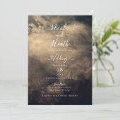 Invitation Mariage sous un ciel orageux sombre (Debout devant)