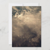 Invitation Mariage sous un ciel orageux sombre (Dos)