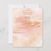 Invitation Mariage sous un thème de fleurs avec des oiseaux (Dos)
