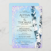 Invitation Mariage Sparkle Birch (Devant / Derrière)