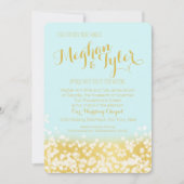 Invitation Mariage Sparkle Gold (Devant)