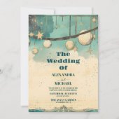 Invitation Mariage spatial mystique de la lune de soleil (Devant)