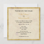 Invitation Mariage SQ BG en fer à cheval rustique (Dos)