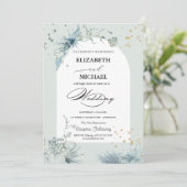 Invitation Mariage Star Gold Star Sun Moon (Debout devant)