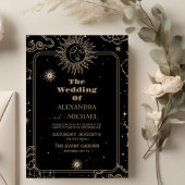 Invitation Mariage Star Moon de tir céleste