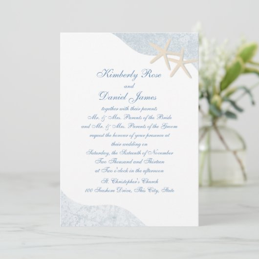 Invitation Mariage Starfish (Debout devant)