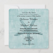 Invitation Mariage Starfish bleu (Devant)