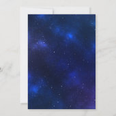 Invitation Mariage Starry Night Blue Sky Galaxy (Dos)