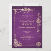 Invitation Mariage Steampunk (Devant)