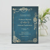 Invitation Mariage Steampunk (Debout devant)