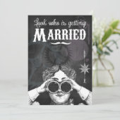 Invitation Mariage Steampunk Tableau Noir (Debout devant)