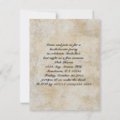 Invitation Mariage Steamunk avec aspect gaufrage or (Dos)