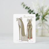 Invitation Mariage Stiletto High Heels (Debout devant)
