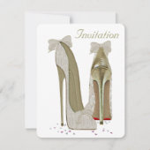 Invitation Mariage Stiletto High Heels (Devant)