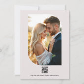 Invitation Mariage Storm Plum, Graphite Rose & Antique Blush (Dos)