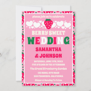 Invitation Mariage Suave à la Fraise