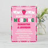 Invitation Mariage Suave à la Fraise (Debout devant)