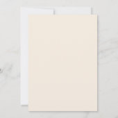 Invitation Mariage Subtil Vintage Beige (Dos)