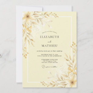 Invitation Mariage subtile prairie Buttercream