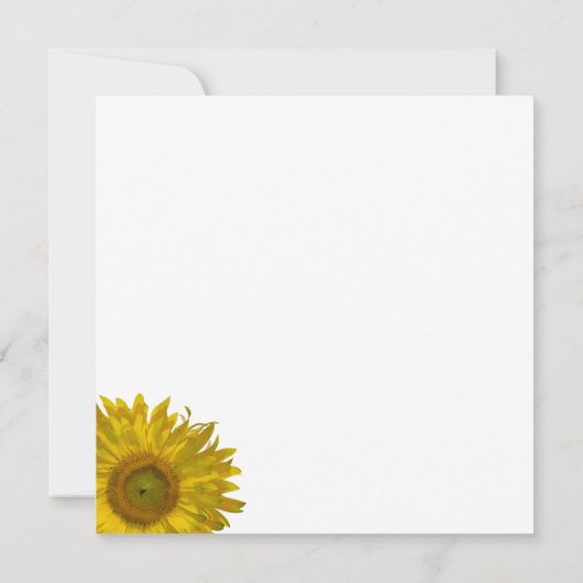 Invitation Mariage Sunflower Edge (Dos)