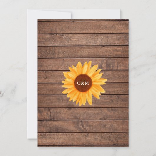 Invitation Mariage Sunflower String Lights Mason Jars (Dos)