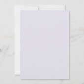 Invitation Mariage Superbe Rose Lavande (Dos)