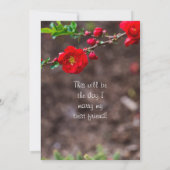 Invitation Mariage supérieur (Dos)