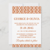 Invitation Mariage sur impression africaine (Devant)