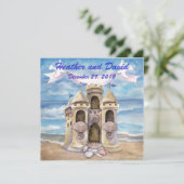 Invitation Mariage sur la Plage (Debout devant)