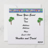 Invitation Mariage sur la Plage (Dos)