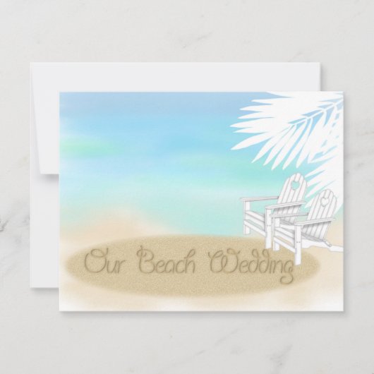 Invitation Mariage sur la Plage (Devant)